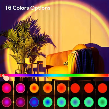 Vibrant Sunset Projection Light