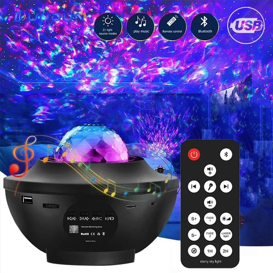 New LED Starry Galaxy Projector Night Light